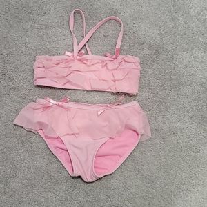 2pc size 2 baby pink bikini